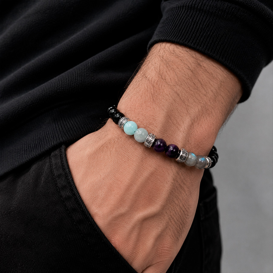 картинка Мужской браслет Водолей от магазина Beadsbrand