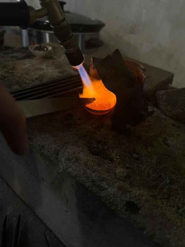Плавка серебра