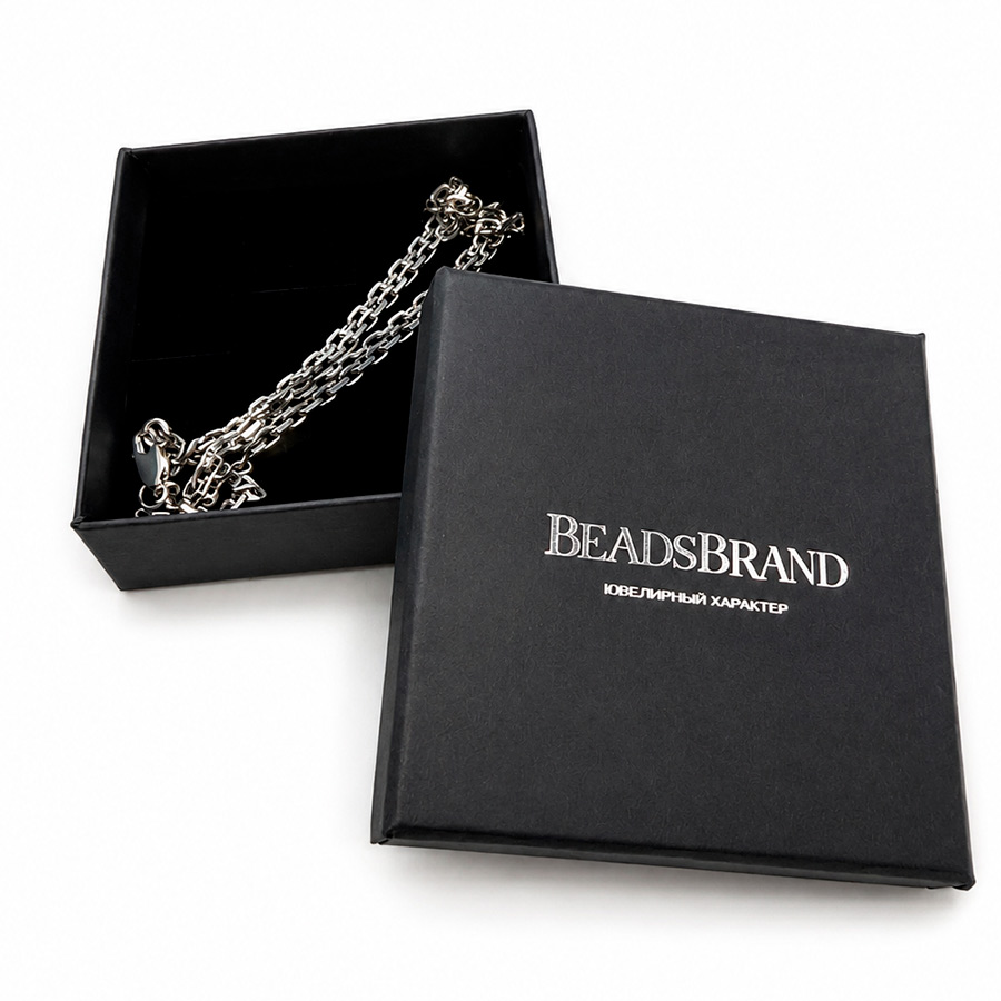 картинка Мужская цепь лайт Якорь 3.2мм без чернения от магазина Beadsbrand
