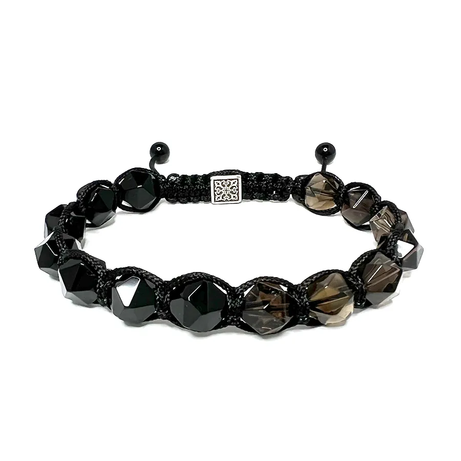 картинка Мужской браслет Раухтопаз и Агат от магазина Beadsbrand