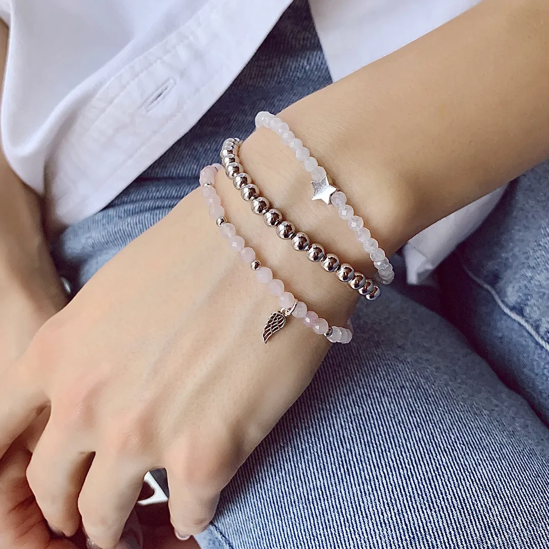 картинка Женский браслет из лунного камня Звезда от магазина Beadsbrand