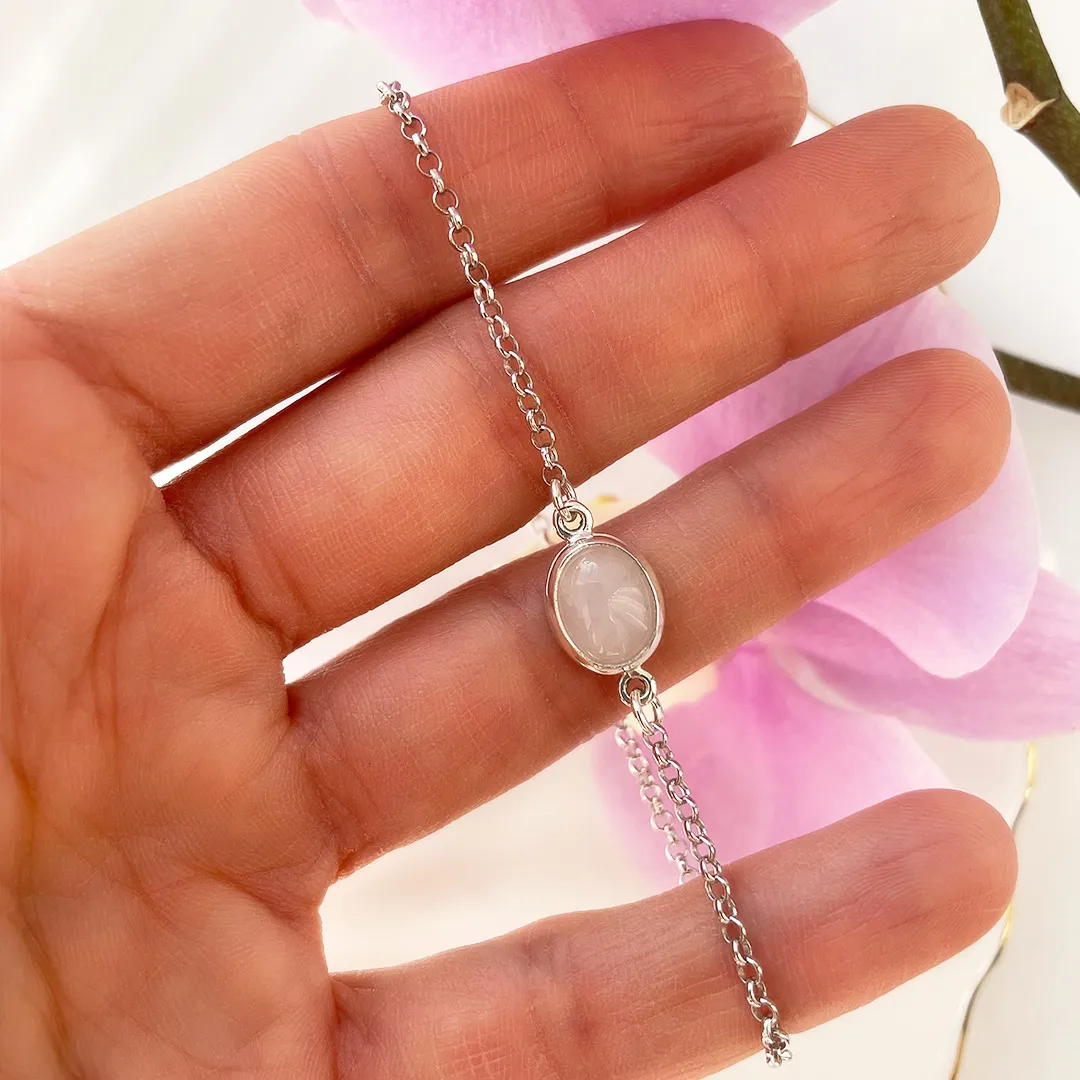 картинка Женский браслет из розового кварца от магазина Beadsbrand