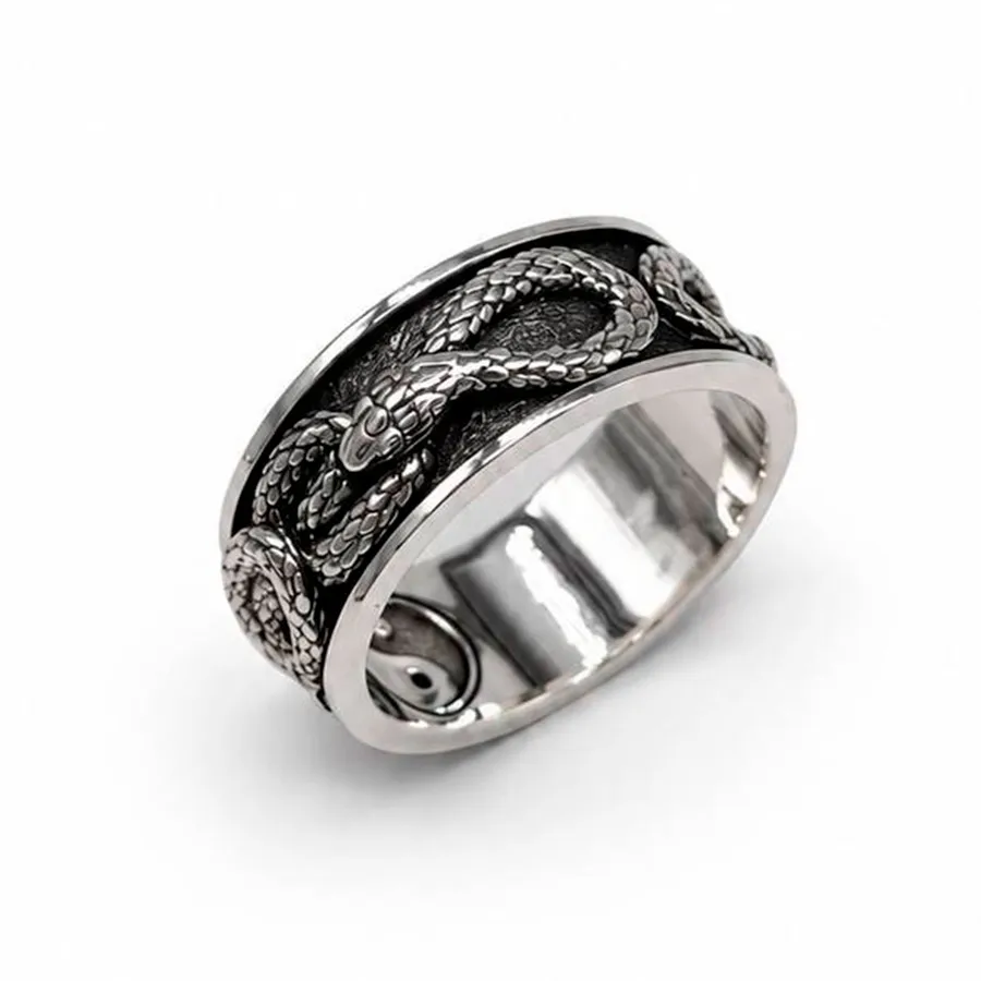 картинка Мужское кольцо Змея от магазина Beadsbrand