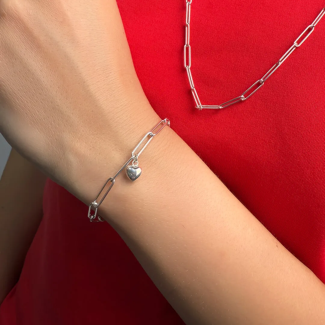 картинка Женский браслет-цепь Сердце от магазина Beadsbrand