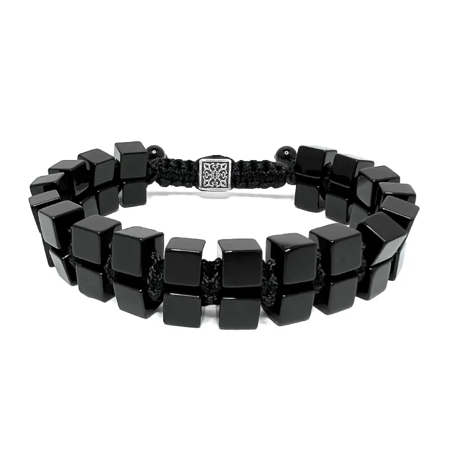 картинка Мужской браслет двойной Агат от магазина Beadsbrand