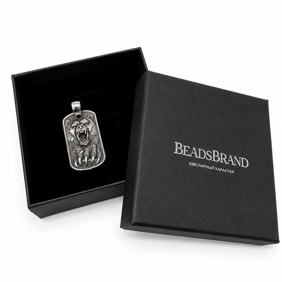 картинка Кулон Медведь от магазина Beadsbrand