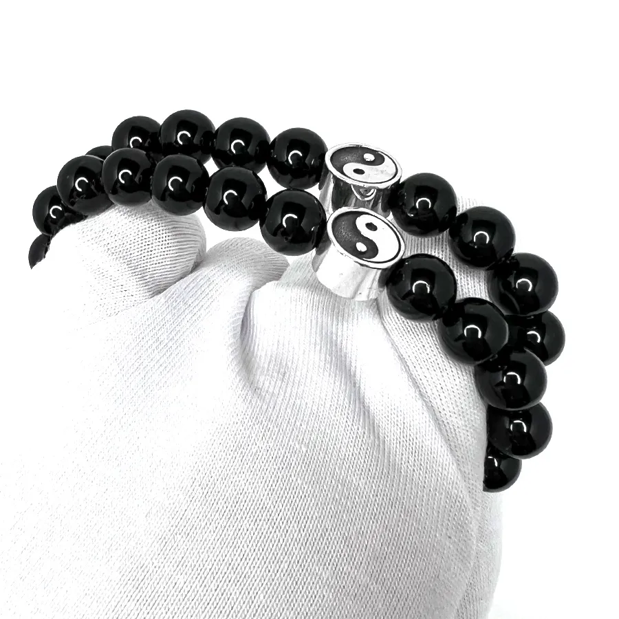 картинка Парный браслет Инь-Янь агат от магазина Beadsbrand