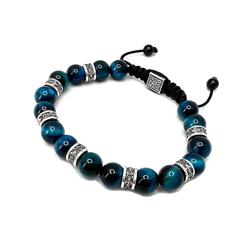 картинка Мужской браслет Геральдическая лилия от магазина Beadsbrand