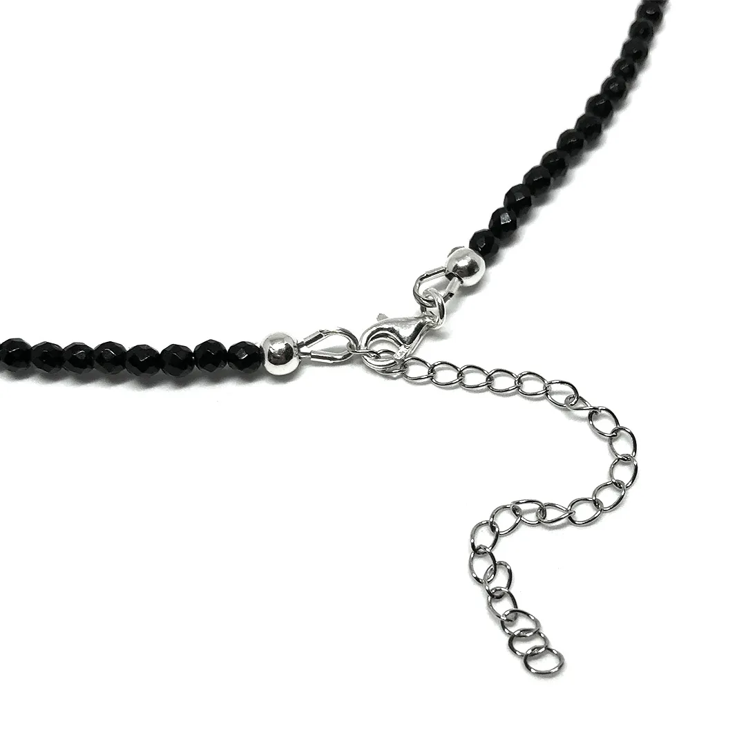 картинка Женский чокер Черный агат от магазина Beadsbrand