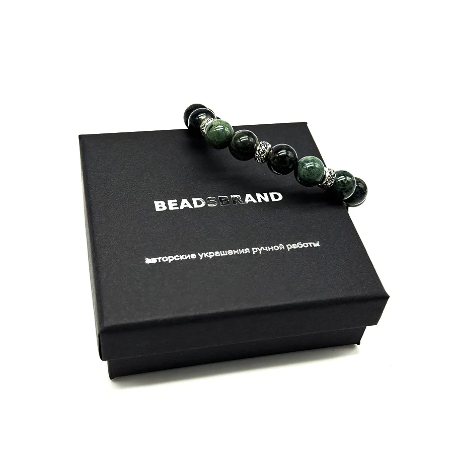картинка Мужской браслет шамбала с натуральным камнем от магазина Beadsbrand