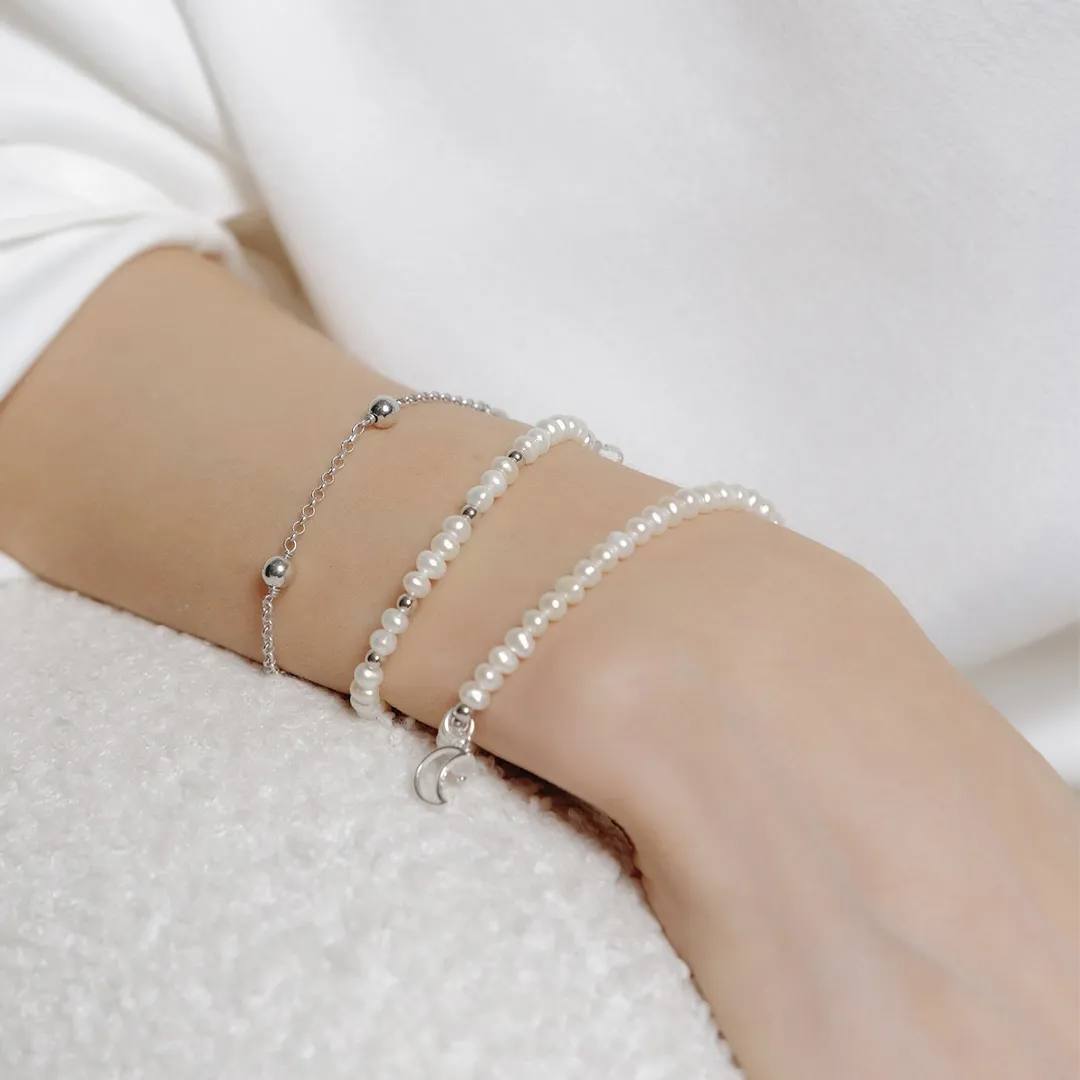 картинка Женский браслет из жемчуга с Луной от магазина Beadsbrand