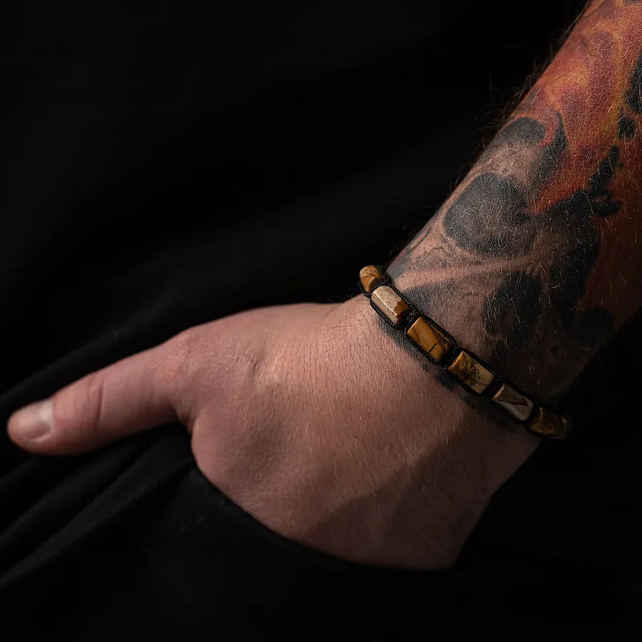 картинка Мужской браслет шамбала Яшма от магазина Beadsbrand
