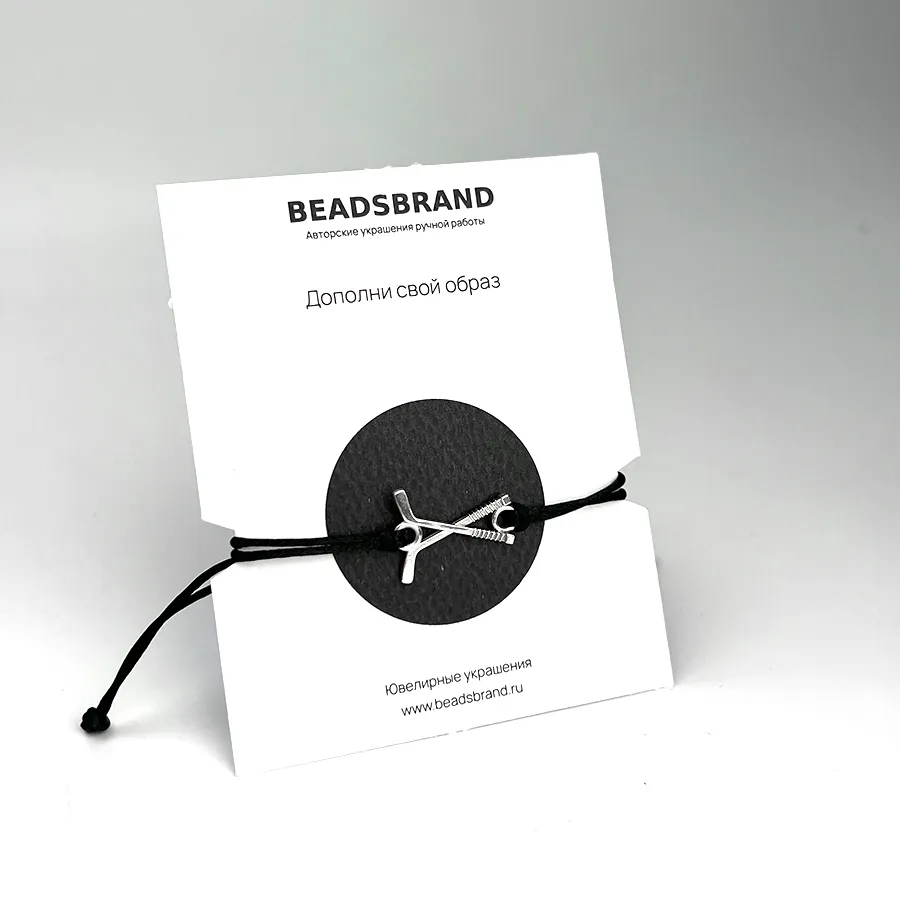 картинка Браслет на нити Хоккей от магазина Beadsbrand