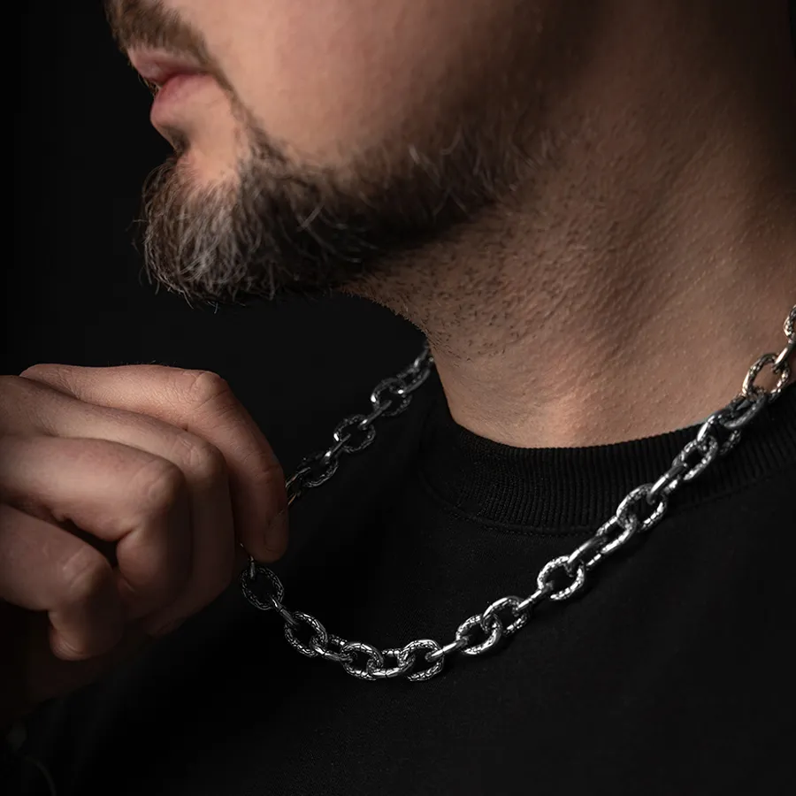 картинка Мужская цепь на шею Разлом от магазина Beadsbrand