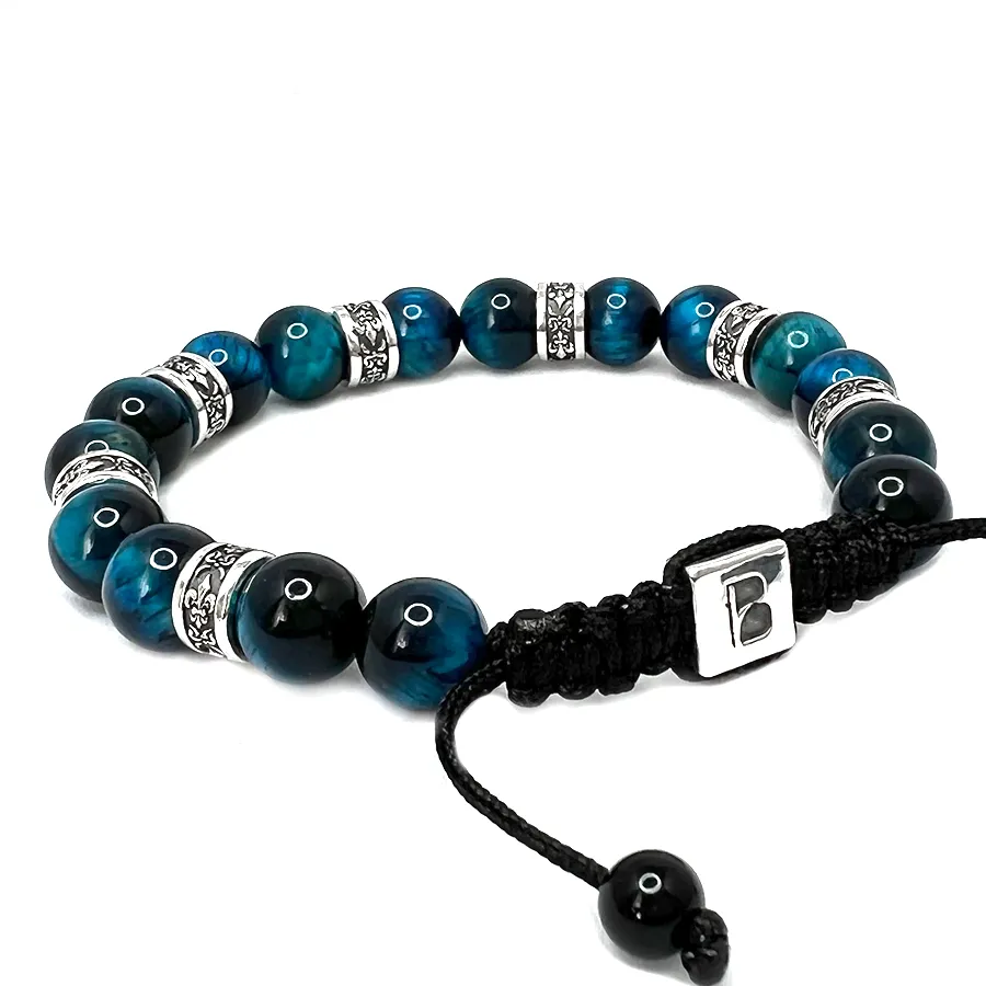 картинка Мужской браслет Геральдическая лилия от магазина Beadsbrand