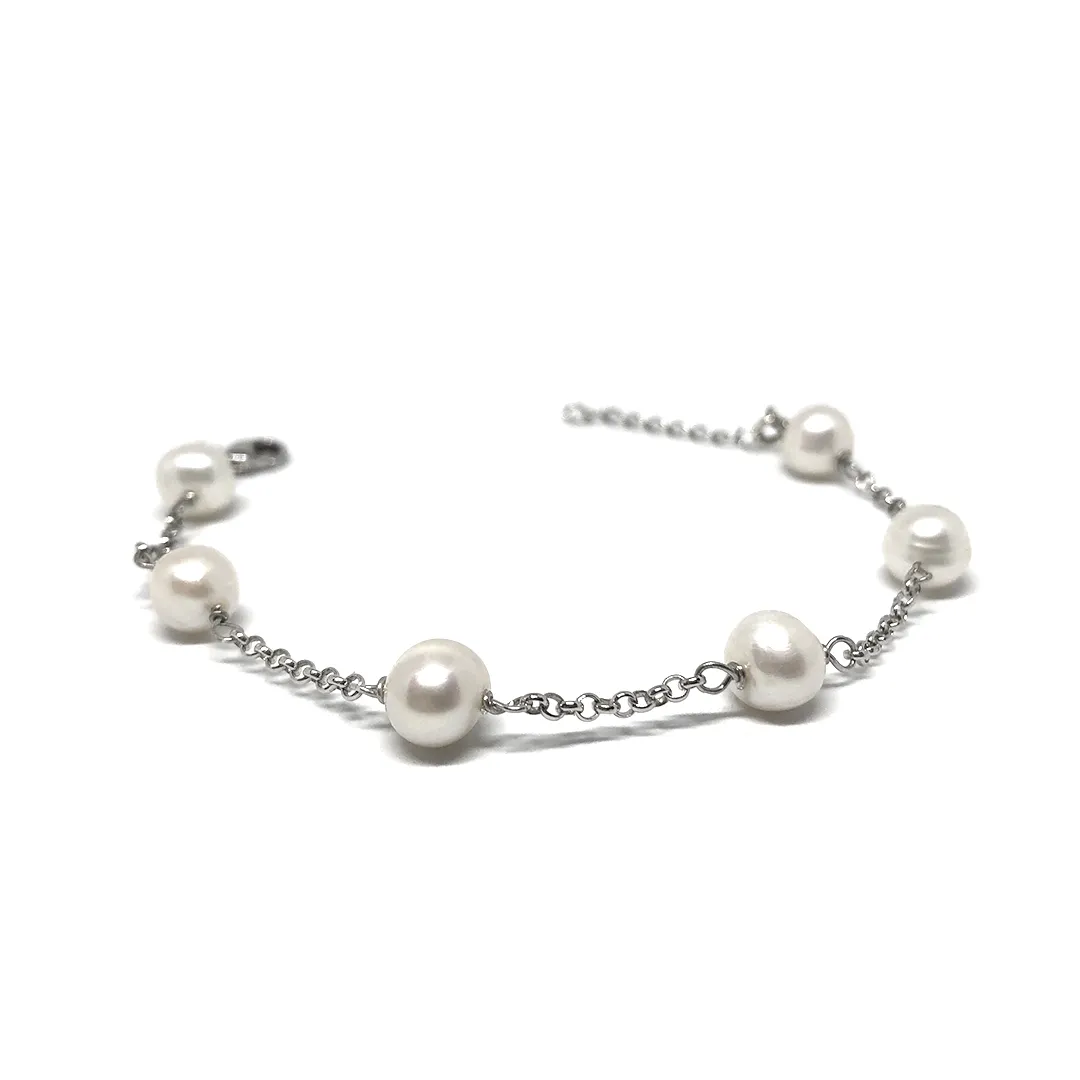 картинка Женский браслет с круглым жемчугом Жемчужина от магазина Beadsbrand