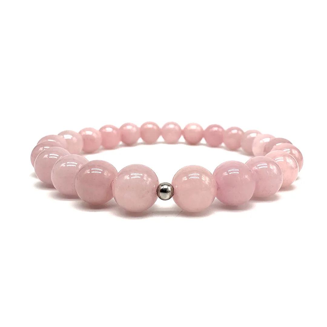картинка Женский браслет из розового кварца Мадагаскар от магазина Beadsbrand