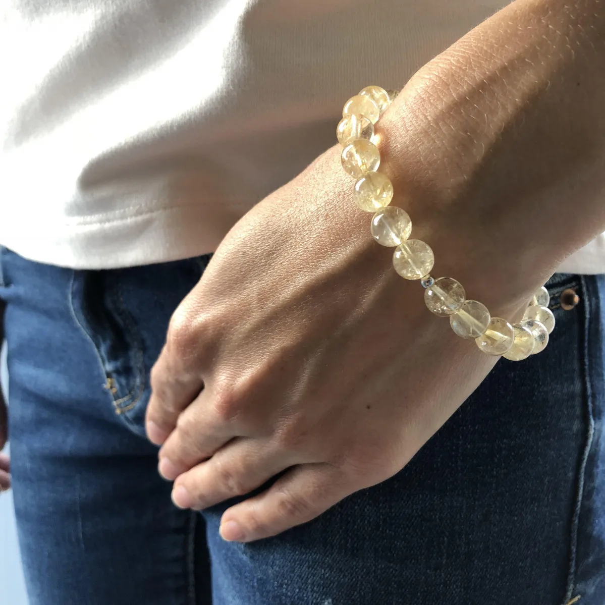 картинка Женский браслет из цитрина Пастель от магазина Beadsbrand