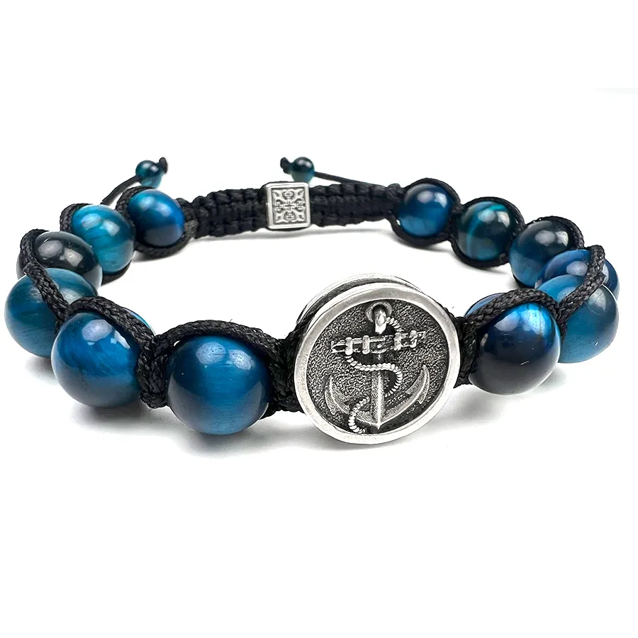 картинка Мужской браслет Якорь от магазина Beadsbrand