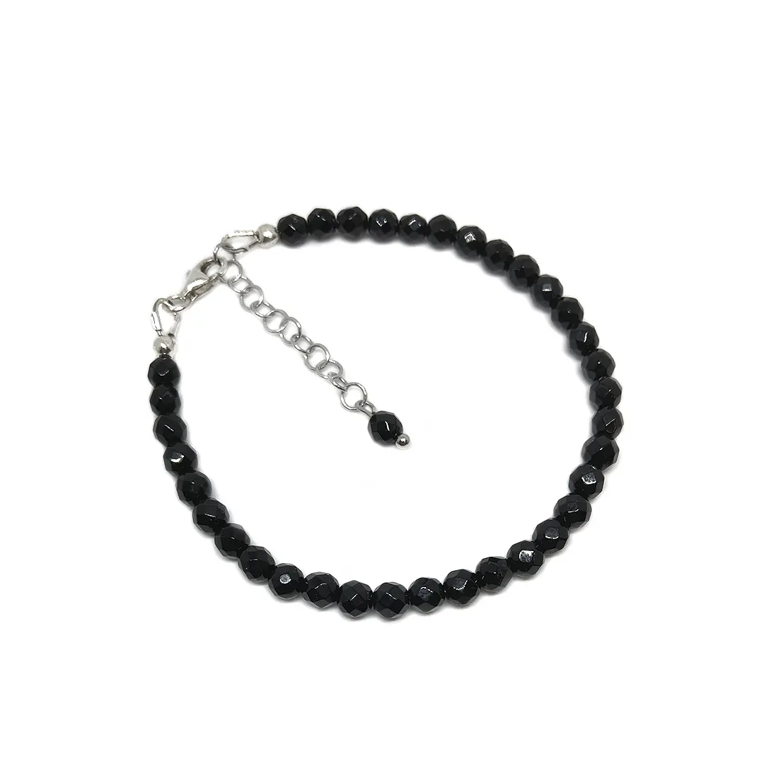картинка Женский браслет из черного агата Чакра Муладхара от магазина Beadsbrand