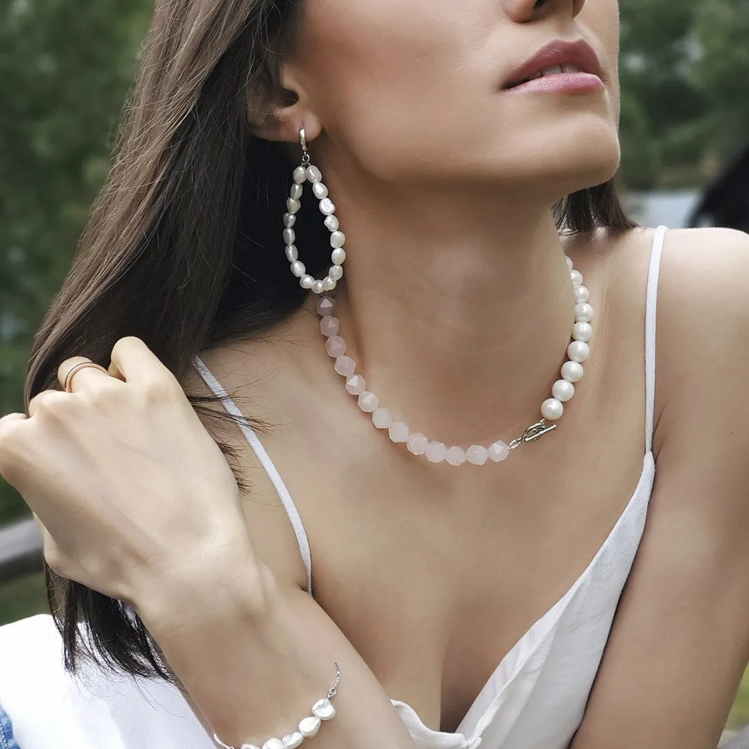 картинка Женские серьги из барочного жемчуга Конго от магазина Beadsbrand