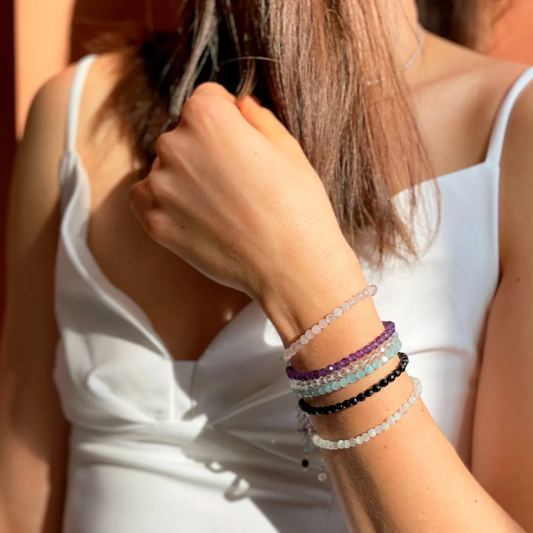 картинка Женский браслет из черного агата Чакра Муладхара от магазина Beadsbrand