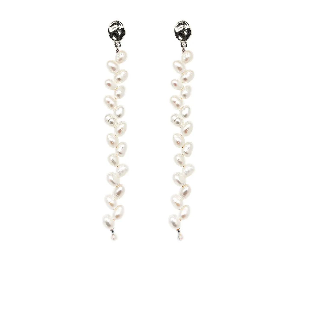 картинка Женские серьги с натуральным жемчугом Ветвь от магазина Beadsbrand