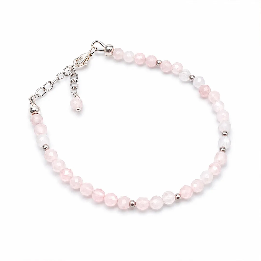 картинка Женский браслет из розового кварца Анахата от магазина Beadsbrand