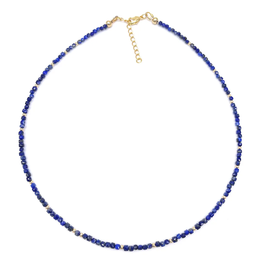 картинка Женский чокер из лазурита с бисером от магазина Beadsbrand