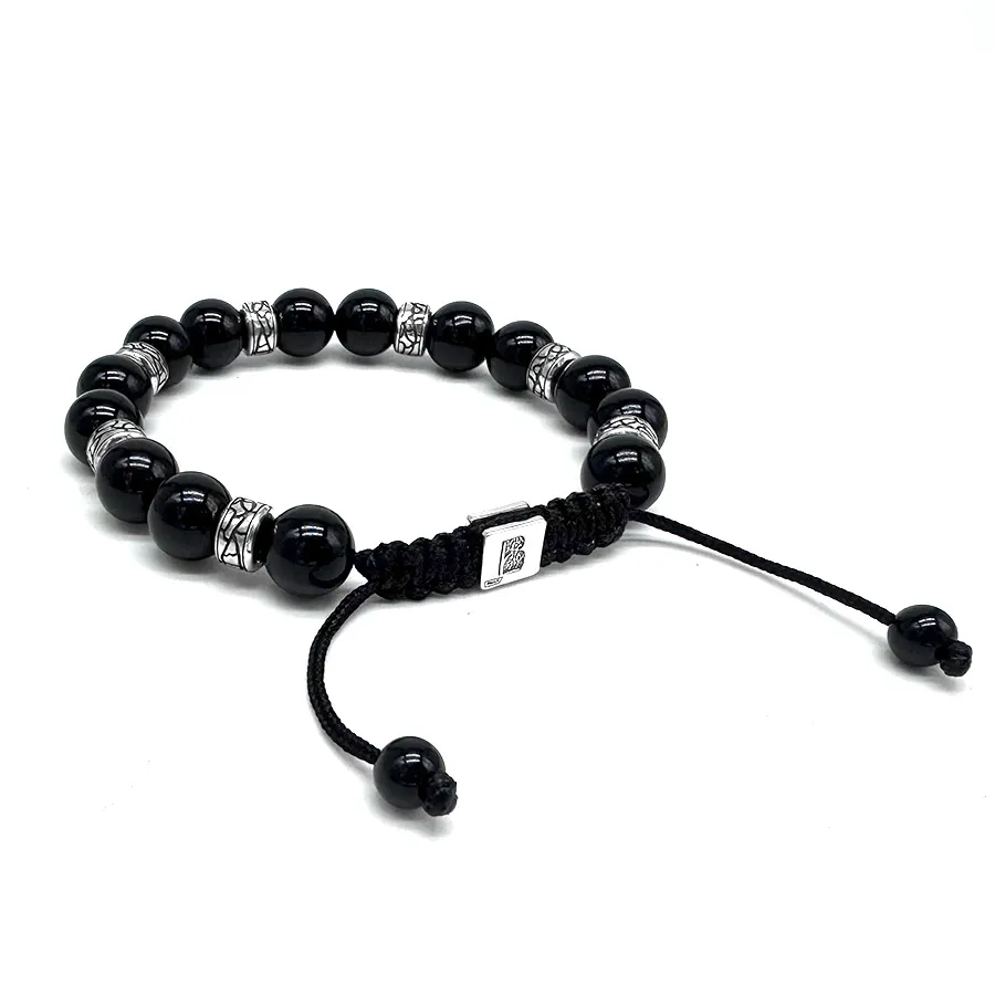 картинка Мужской браслет разлом с камнем агат от магазина Beadsbrand