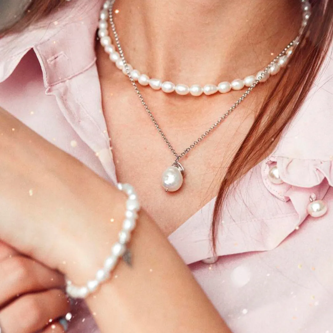 картинка Подвеска женская из барочного жемчуга от магазина Beadsbrand