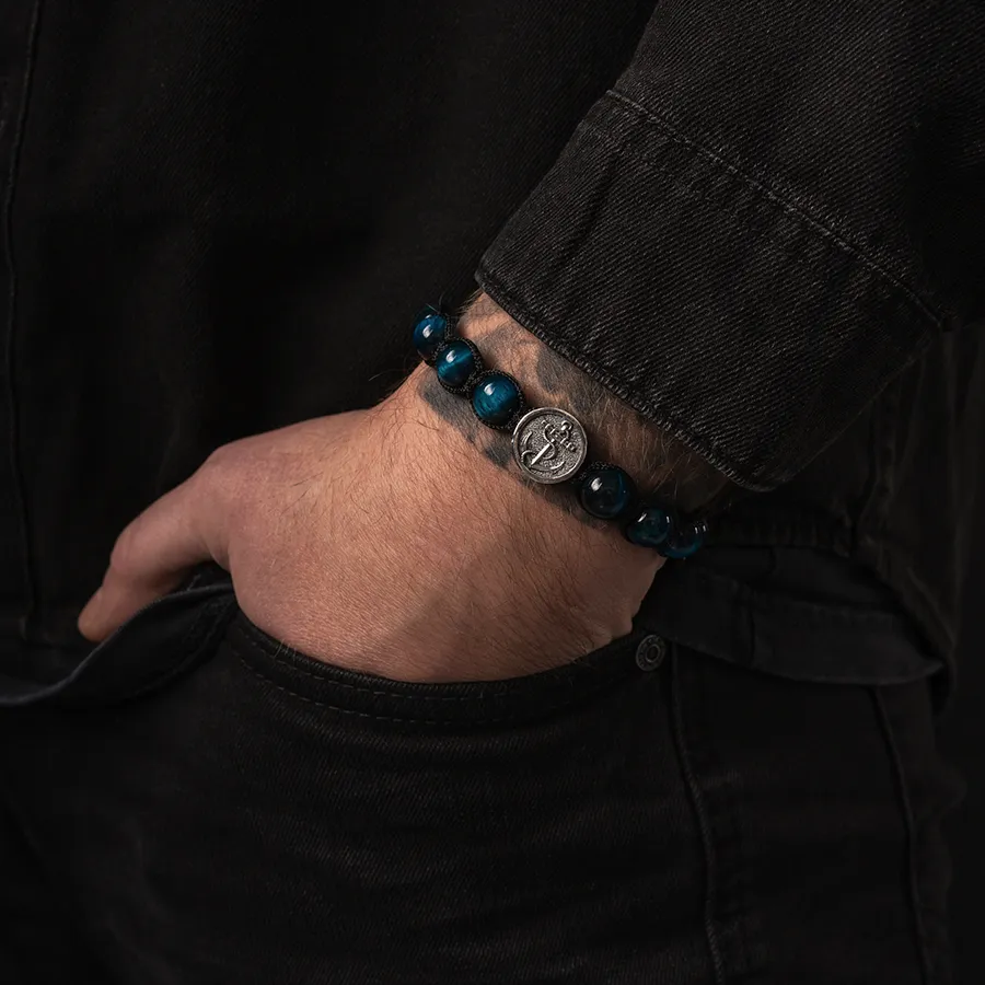 картинка Мужской браслет Якорь от магазина Beadsbrand