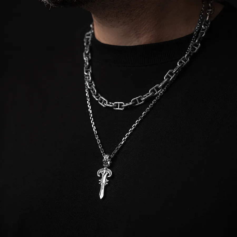 картинка Мужская цепь на шею Метеор от магазина Beadsbrand