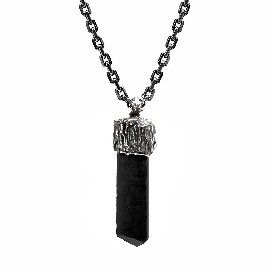 картинка Кулон с камнем Шерл от магазина Beadsbrand