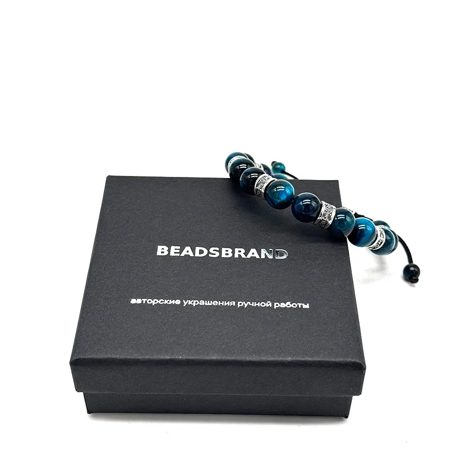 картинка Мужской браслет Геральдическая лилия от магазина Beadsbrand
