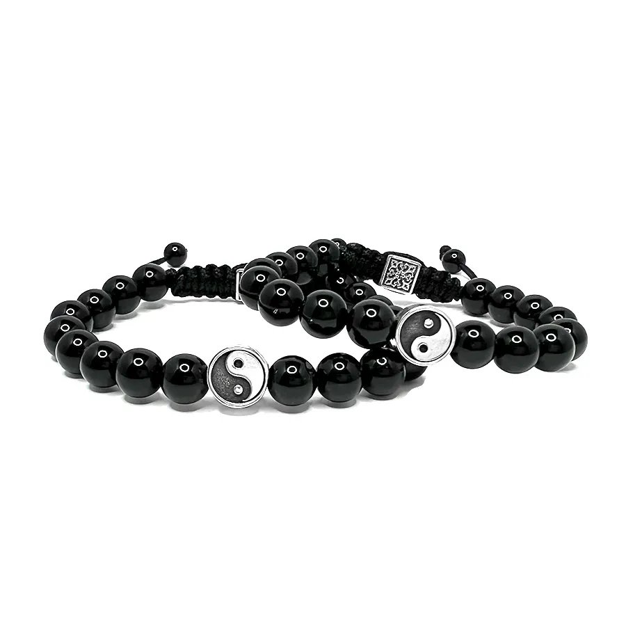 картинка Парный браслет Инь-Янь агат от магазина Beadsbrand