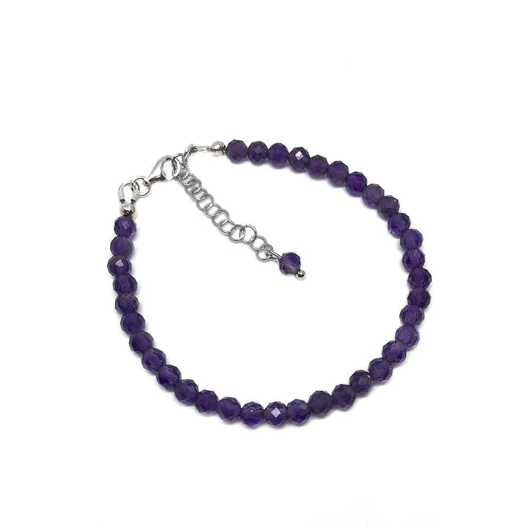 картинка Женский браслет из аметиста Чакра Аджна от магазина Beadsbrand