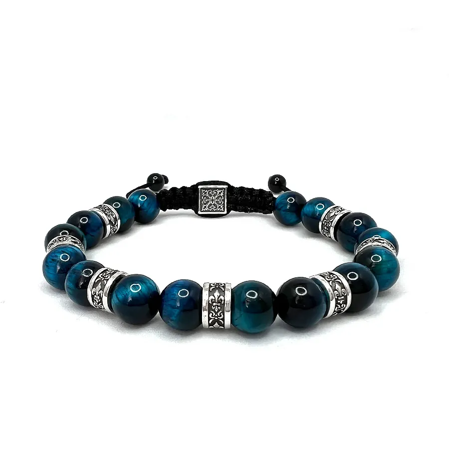 картинка Мужской браслет Геральдическая лилия от магазина Beadsbrand