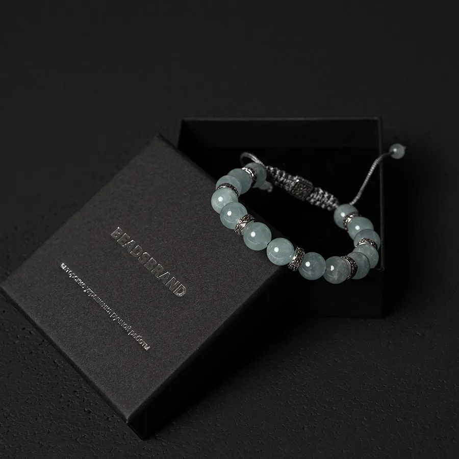 картинка Мужской браслет Аквамарин от магазина Beadsbrand