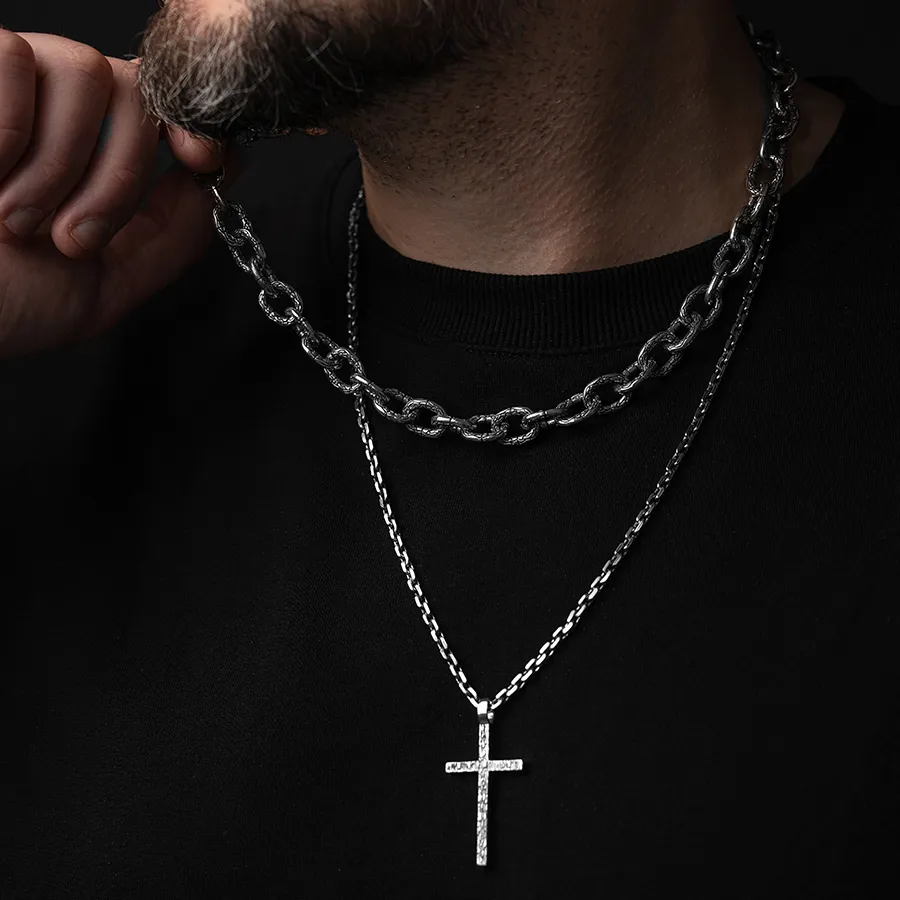 картинка Мужская цепь на шею Разлом от магазина Beadsbrand