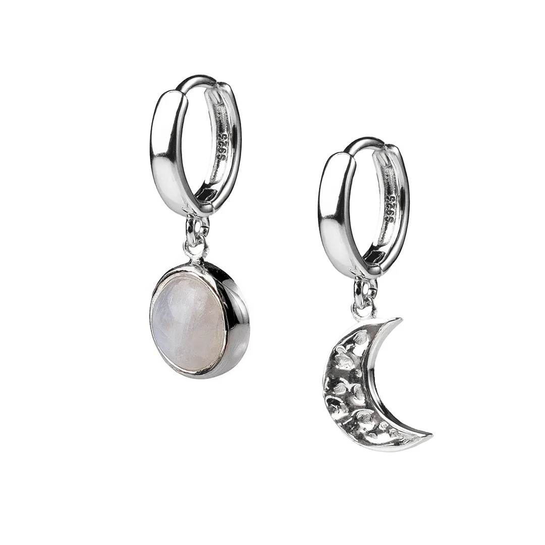 картинка Женский комплект с лунным камнем Луна от магазина Beadsbrand
