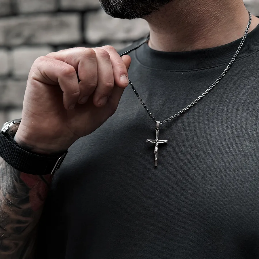 картинка Мужская цепь с крестом от магазина Beadsbrand