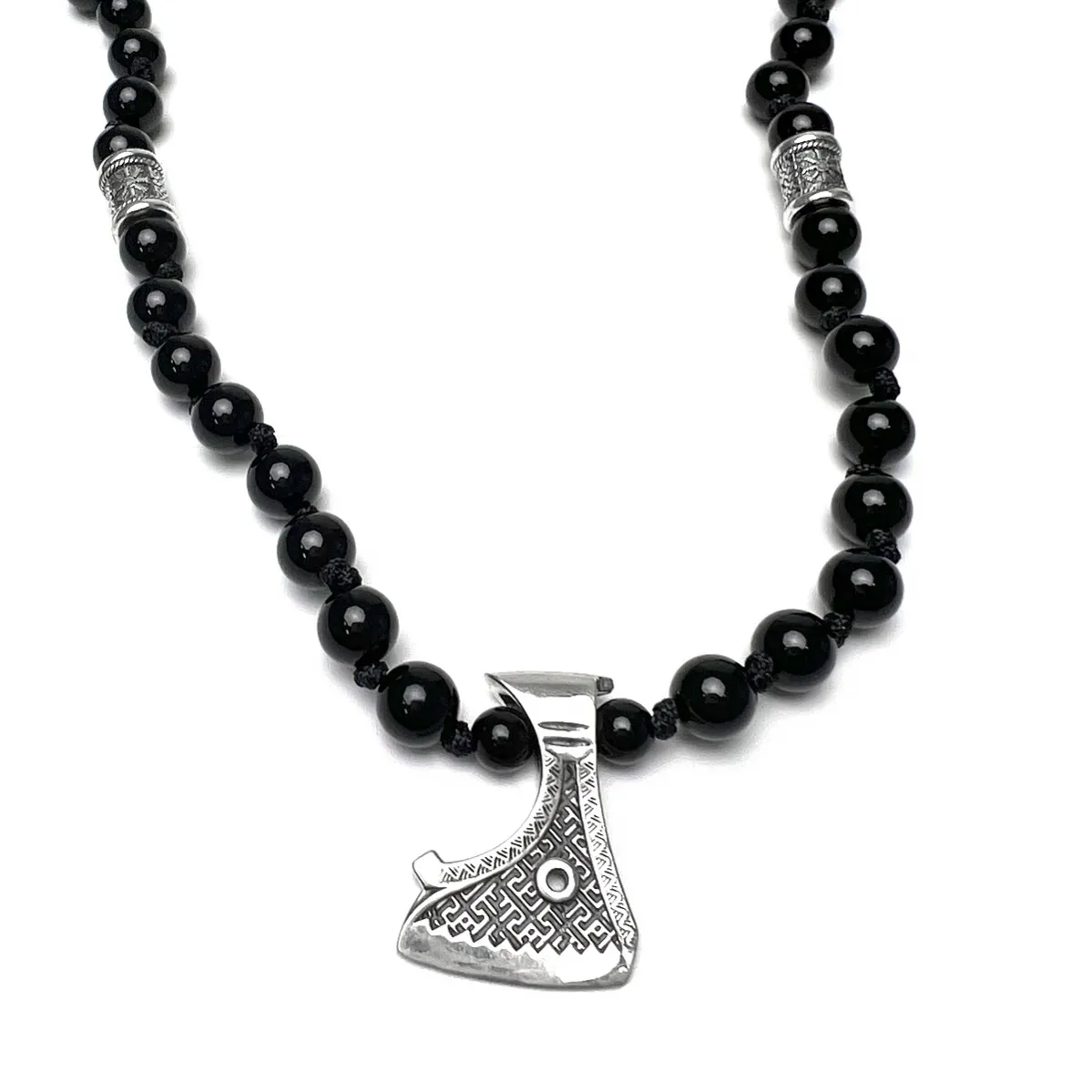 картинка Мужские бусы Секира Перуна от магазина Beadsbrand