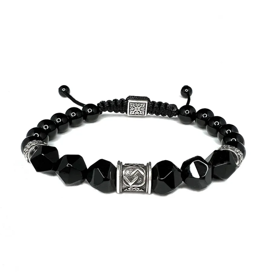 картинка Мужской браслет с руной Йера от магазина Beadsbrand