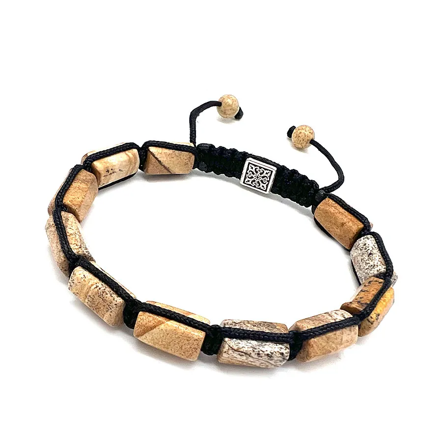 картинка Мужской браслет шамбала Яшма от магазина Beadsbrand