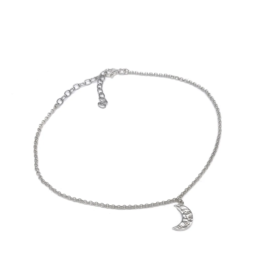 картинка Браслет на ногу из серебра с луной от магазина Beadsbrand