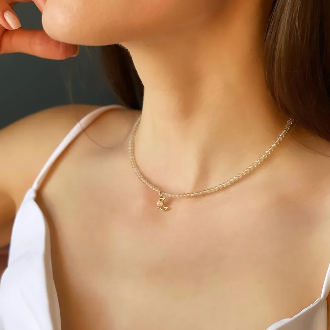 картинка Женский чокер из цитрина Чакра Манипура от магазина Beadsbrand