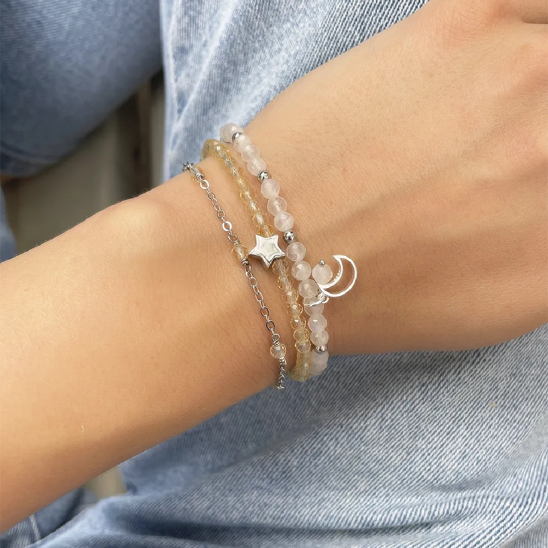 картинка Женский браслет из цитрина Звезда от магазина Beadsbrand