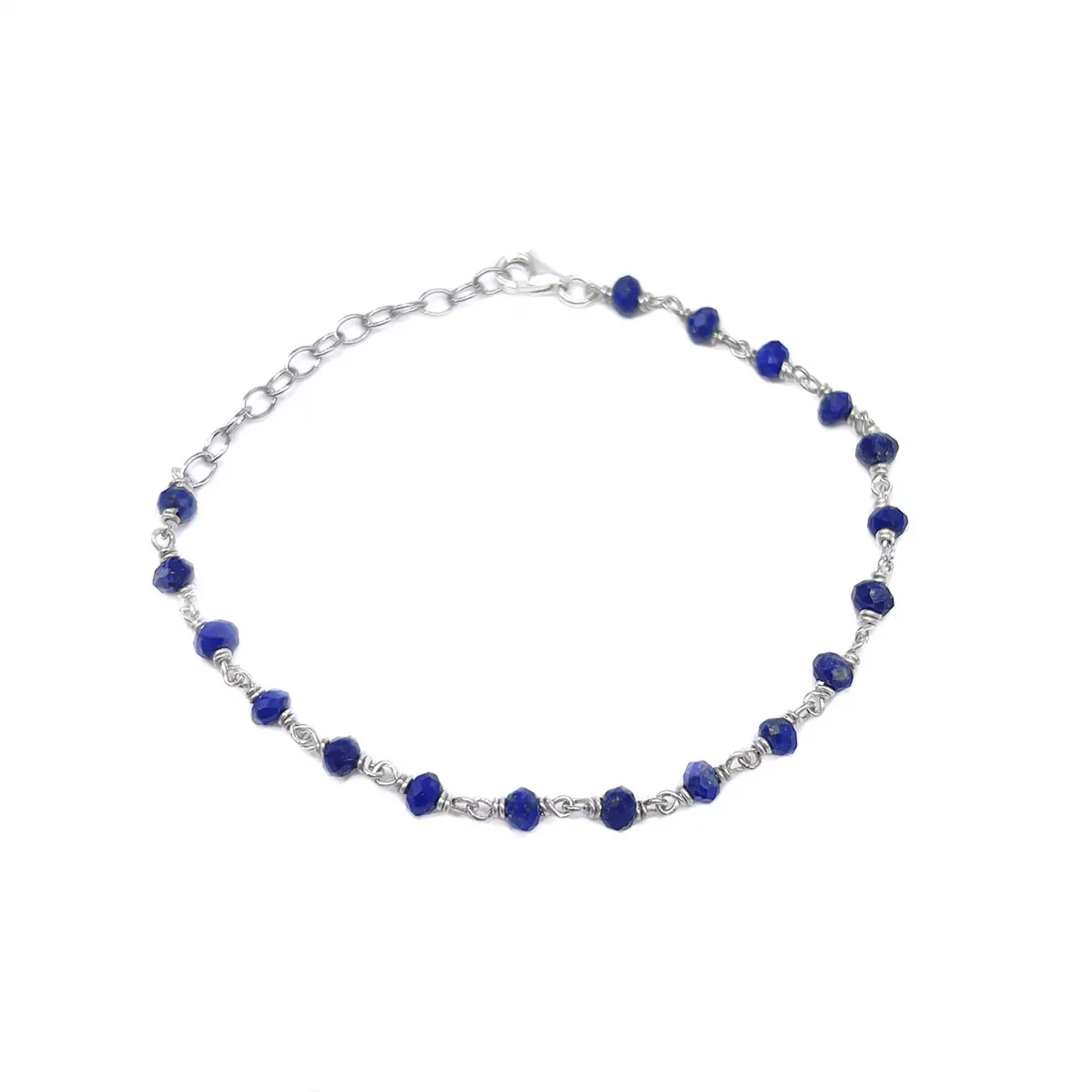картинка Женский браслет с лазуритом и плетением от магазина Beadsbrand