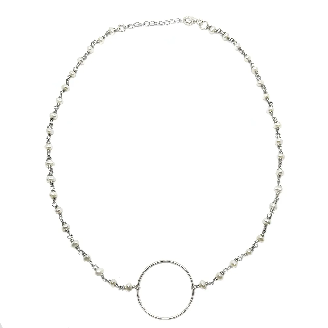 картинка Женский чокер из натурального жемчуга от магазина Beadsbrand